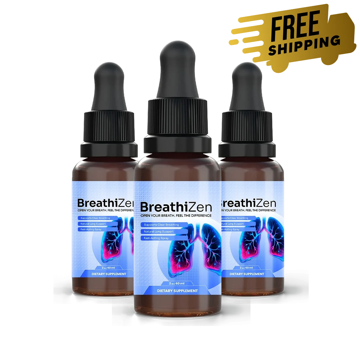 BreathiZen 3 Bottles package