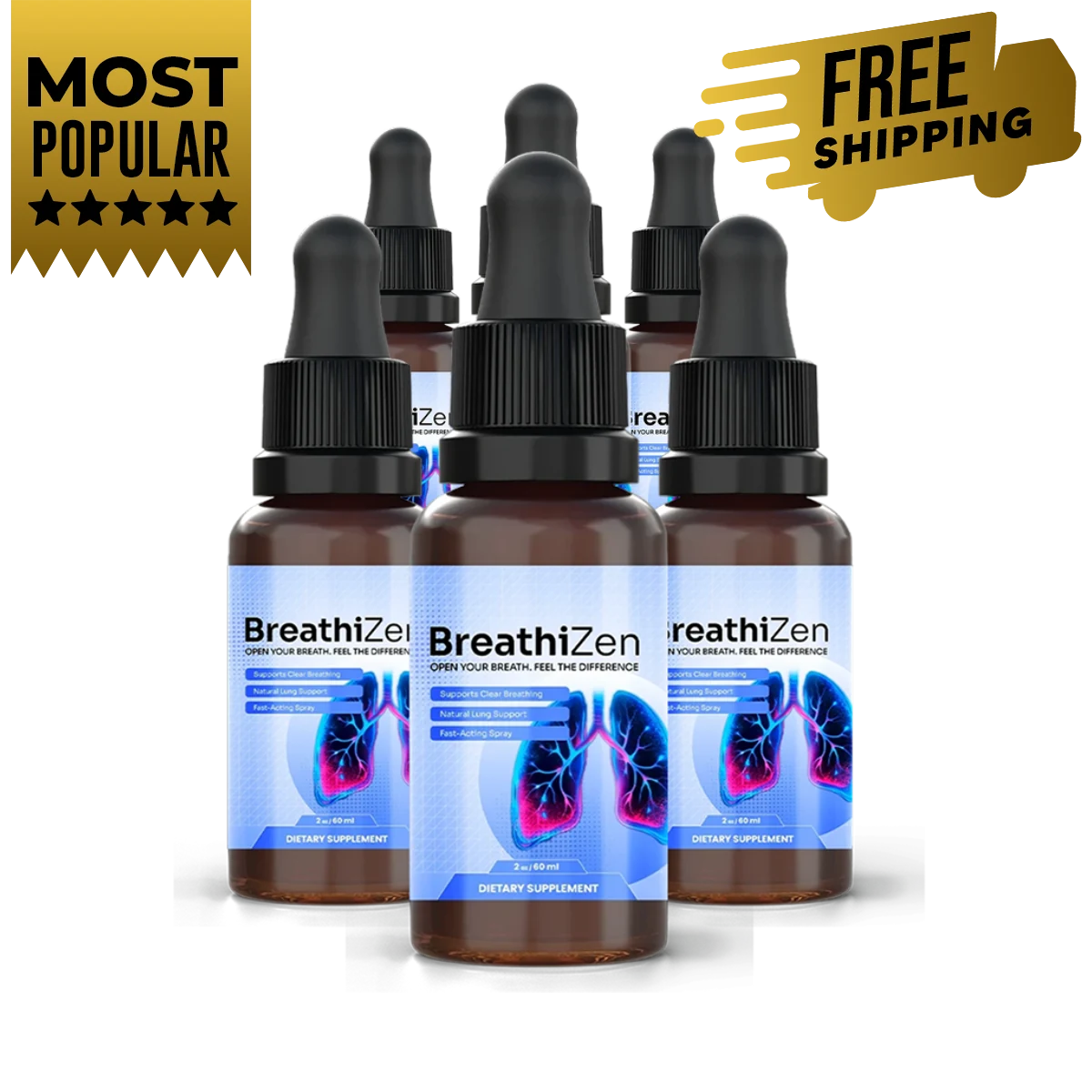 BreathiZen 6 Bottles package